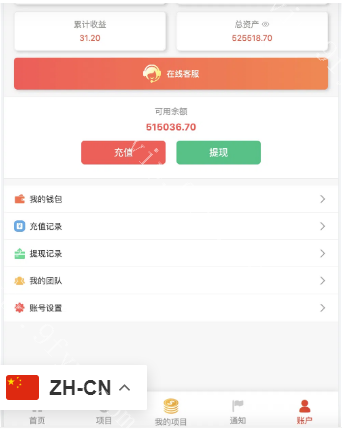 禁城多语言海外投资理财源码/海外投资返利源码/前端uniapp纯源码+后端PHP