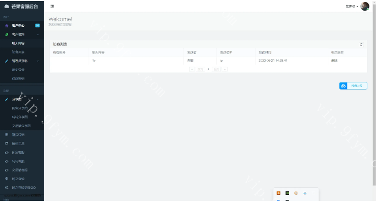 冰冻客服系统高仿新界面3合一源码