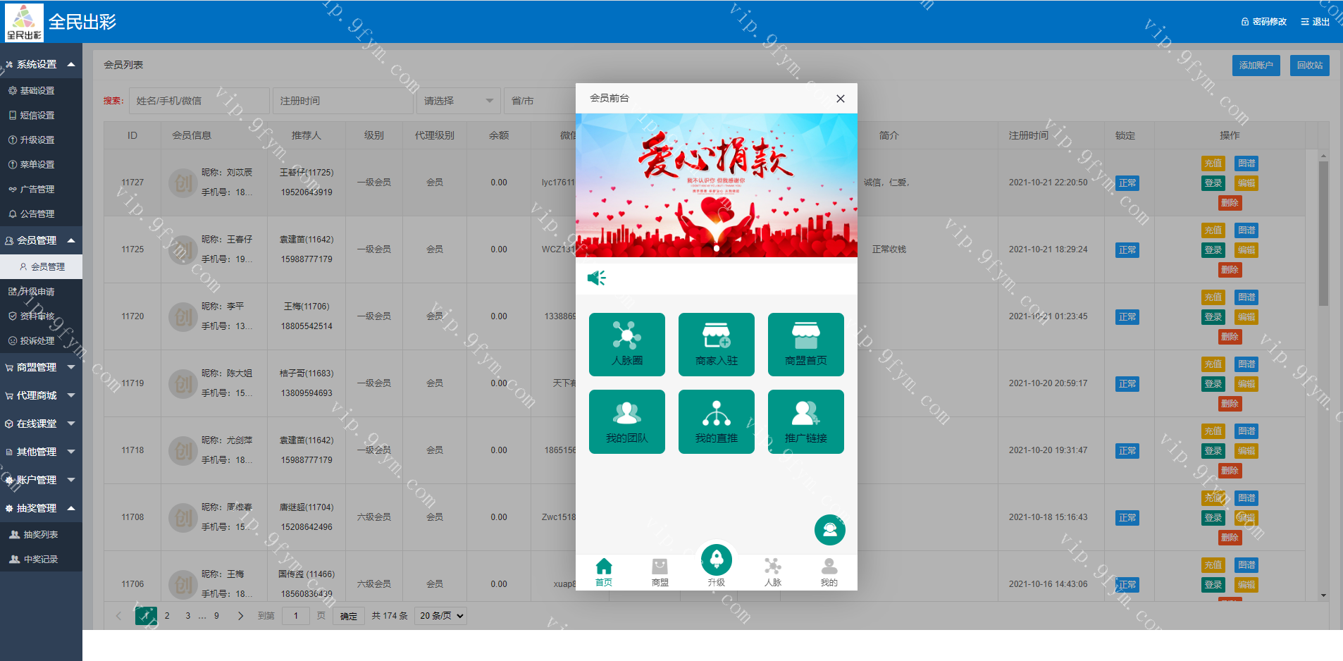 文件齐全运营版创客新零售系统/超级人脉商城/全名出彩