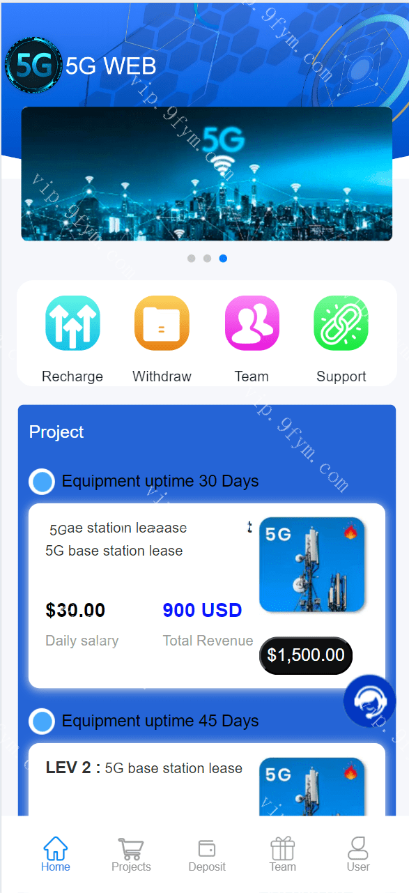多语言海外5G投资理财系统