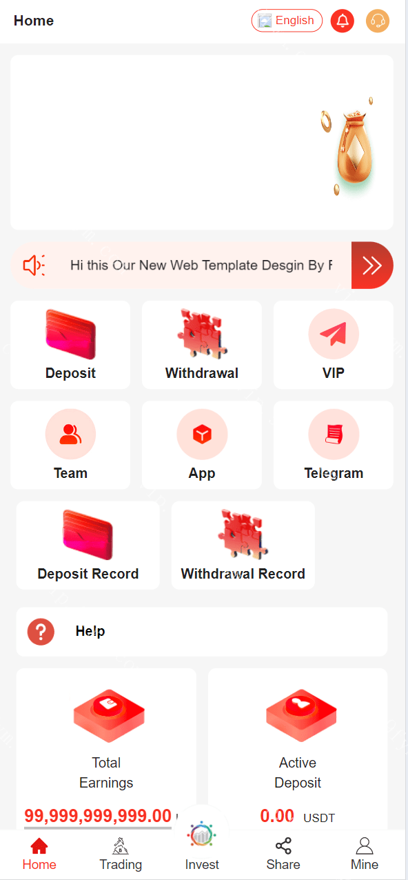 最新UI海外云挖矿和Defi理财投资源码