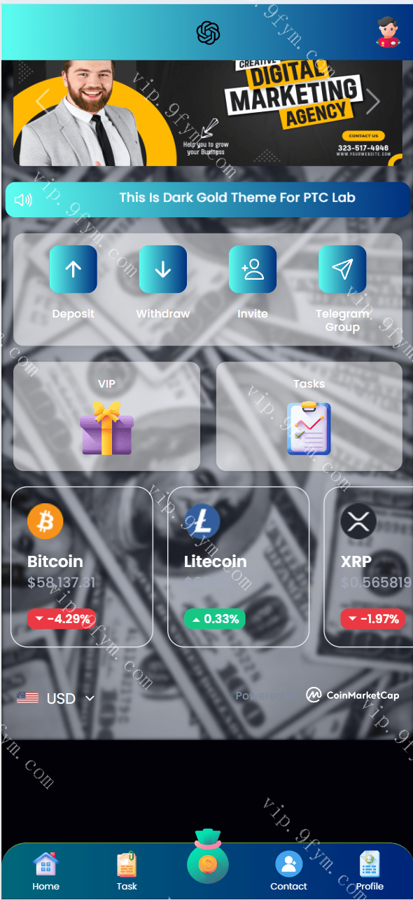 海外ui最新区块链任务理财投资源码