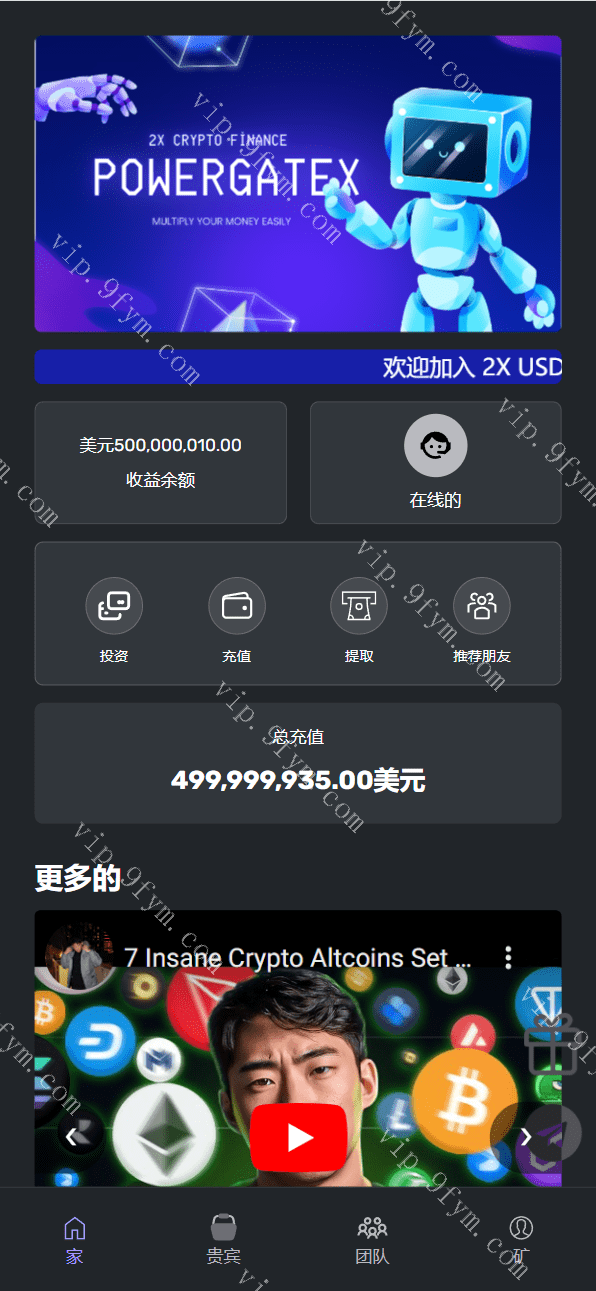 17国语言电力理财投资系统源码